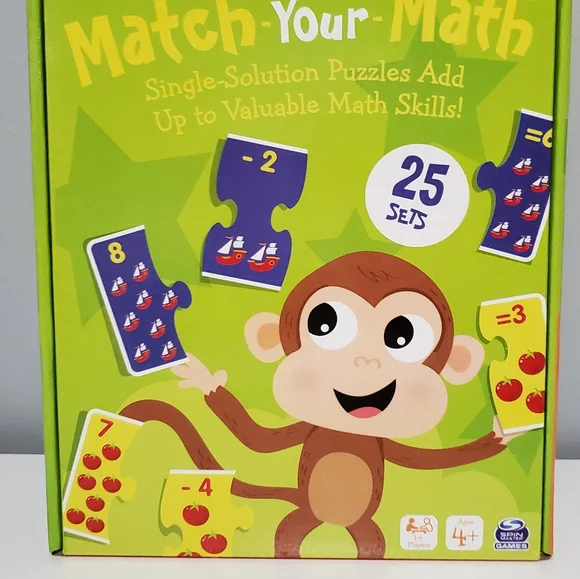 Spell It Out puzzle, Match Your Math puzzle,Ready for School ages 2-5 yes. New - Picture 3 of 14